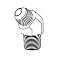 Tompkins Hydraulic Fitting-Stainless04MJ-04MP 45-SS SS-2503-04-04-FG
